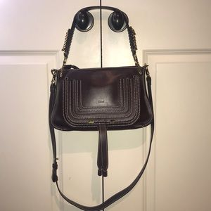Authentic Chloe Marcie Leather Top Handle Bag.